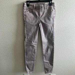 NWT American Eagle Women's Super Stretch Light Pink Jeggings Denim Size 2